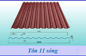 báo giá các sản phẩm tôn 11 sóng tại việt nam