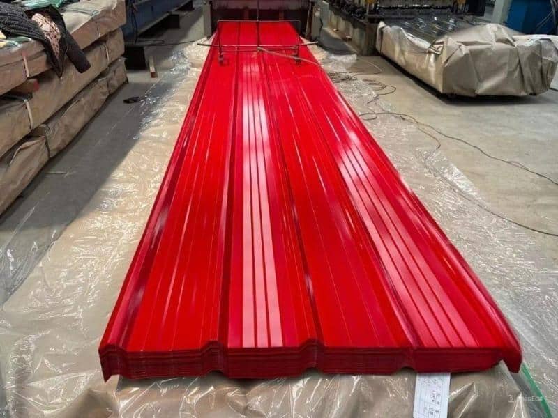 báo giá tôn lợp mái màu đỏ