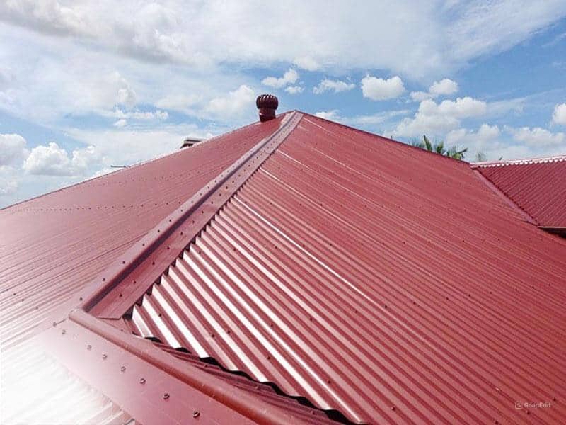 báo giá tôn lợp mái màu đỏ