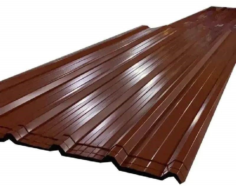 báo giá tôn lợp mái màu nâu đất