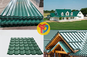 báo giá tôn lợp mái màu xanh rêu