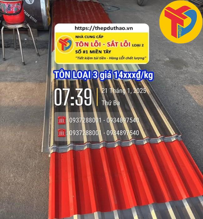các loại tôn lỗi giá rẻ